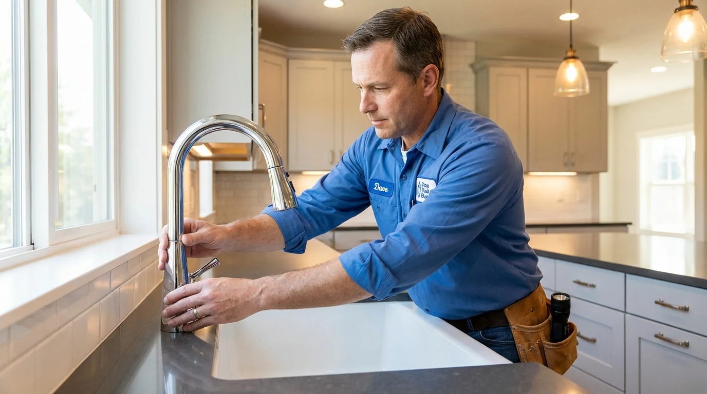 Kitchen faucet installation by Johns Plumbing LLC in Hackensack